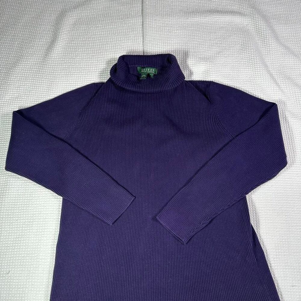 Ralph Laurenribbed  heavyweight Purple Turtleneck Sweater Size: Large